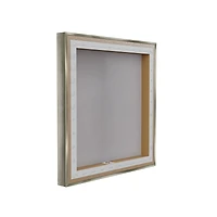 Stupell Industries Potted Christmas Tree Plaid Floating Frame Wall Art