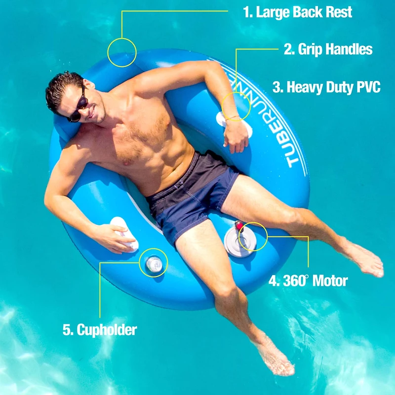 PoolCandy 48" Blue Motorized Tube Runner