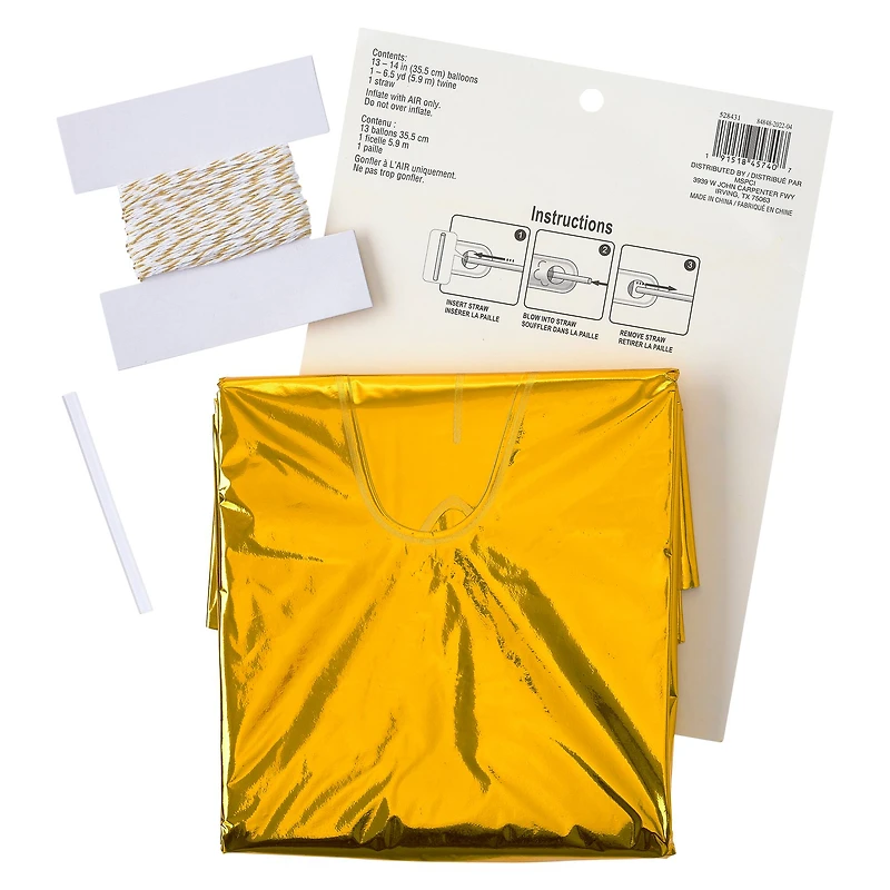 Happy Birthday Gold Foil Balloon Banner Kit By Celebrate It™