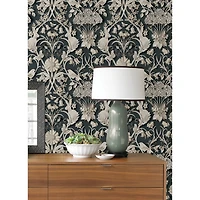 NuWallpaper Charcoal Eloise Peel & Stick Wallpaper