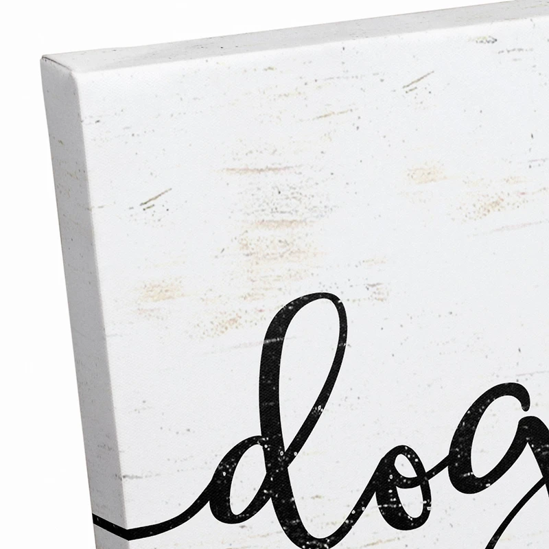 Dog Kisses Fix Everything Canvas Wall Art