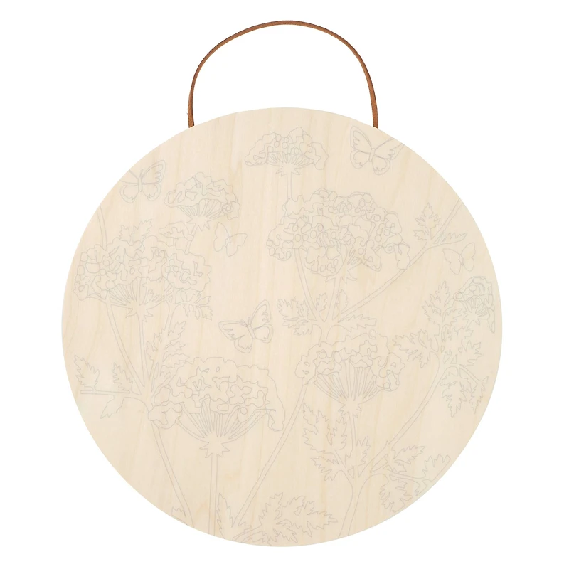 Wildflower Paint-by-Number Plywood Surface Kit by Artist's Loft®