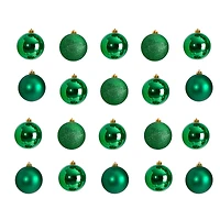 20ct. 3" Green Shatterproof Christmas Ornaments