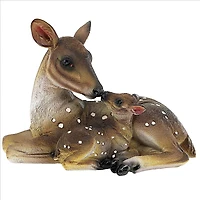 Design Toscano 9.5" Small Mother's Love Doe & Fawn Statue