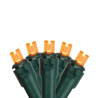 50ct. LED Wide Angle Christmas String Lights with Green Wire
