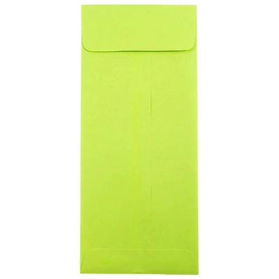 JAM Paper 4.75" x 11" Ultra Lime Green Policy Business Envelopes