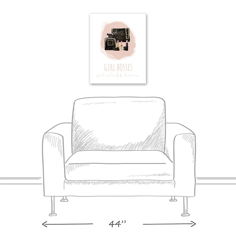 Girl Bosses Get Stuff Done 16" x 20" Canvas Wall Art