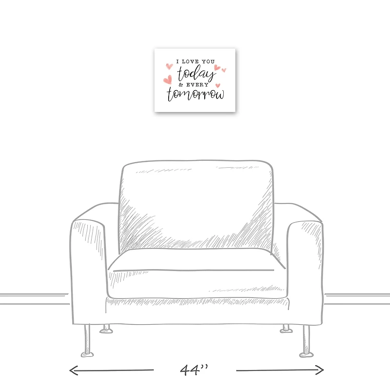 Today And Every Tomorrow 11" x 14" Canvas Wall Art