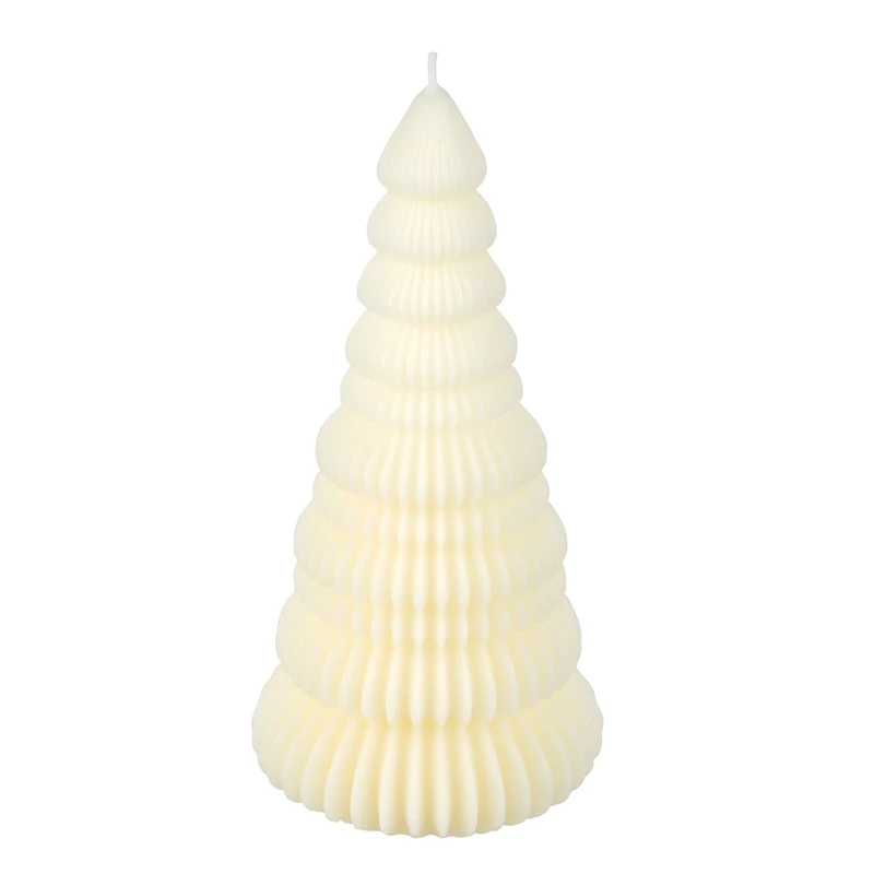 Ivory Christmas Tree Shaped Candle by Ashland®
