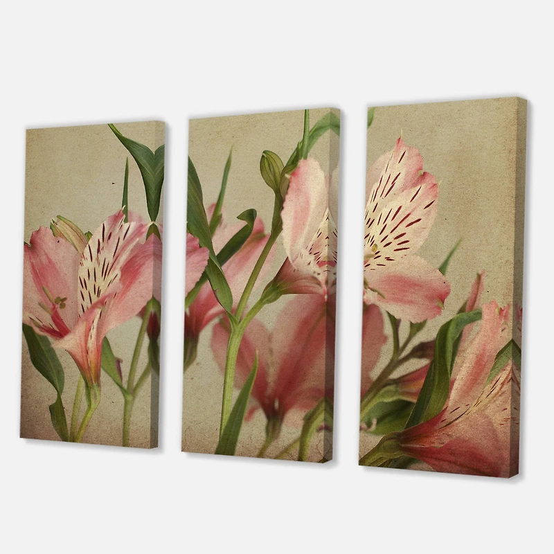 Designart - Retro Alstroemeria Flower