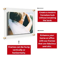 Cool Modern Frames Pack Double Panel Acrylic Float Frames