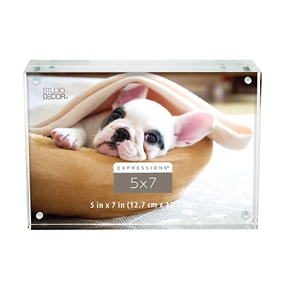 Expressions™ Clear Acrylic Block Frame by Studio Décor