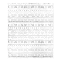 Gray Mudcloth Sherpa Fleece Blanket