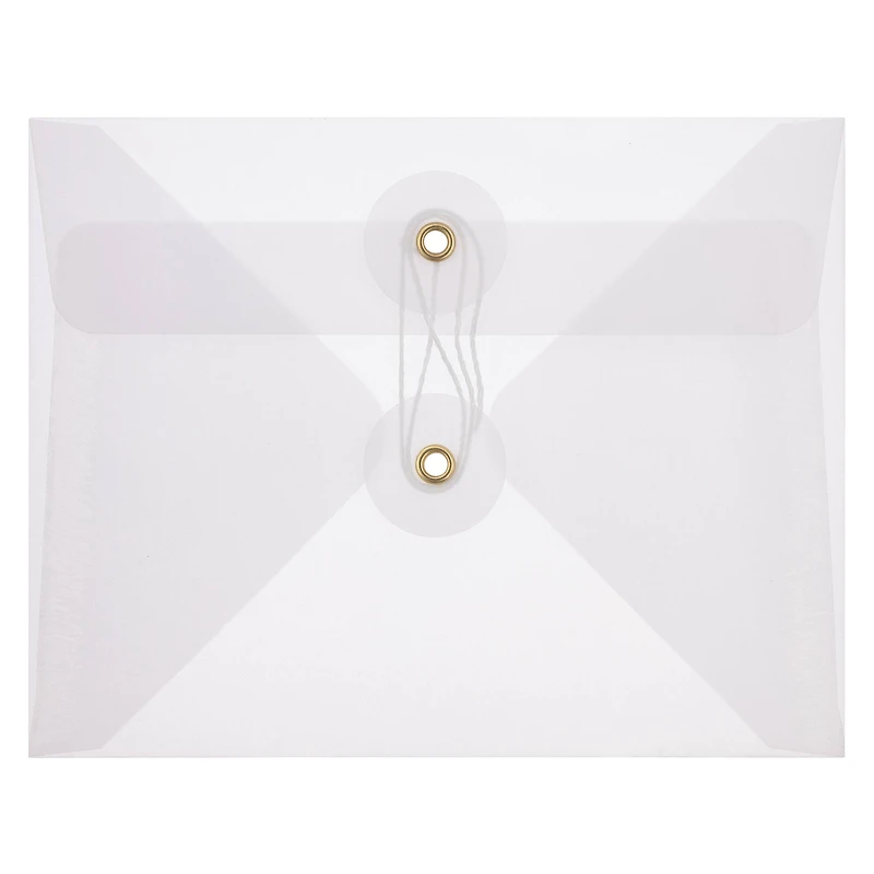 A2 White String & Button Closure Vellum Envelopes by Recollections™, 10ct.