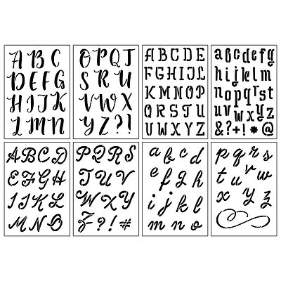 2" Formal Alphabet Stencils by Craft Smart®
