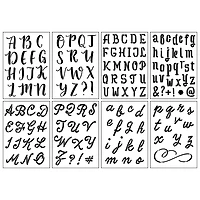 2" Formal Alphabet Stencils by Craft Smart®