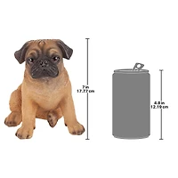 Design Toscano 7" Pug Puppy Partner Collectible Dog Statue