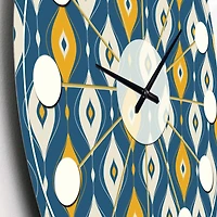 Designart 'Retro Abstract Pattern Ii Mid-Century Modern Wall Clock