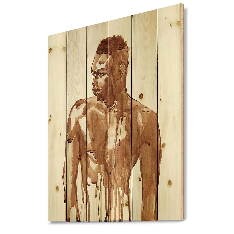 Designart - Handsome African Man Portrait On White II
