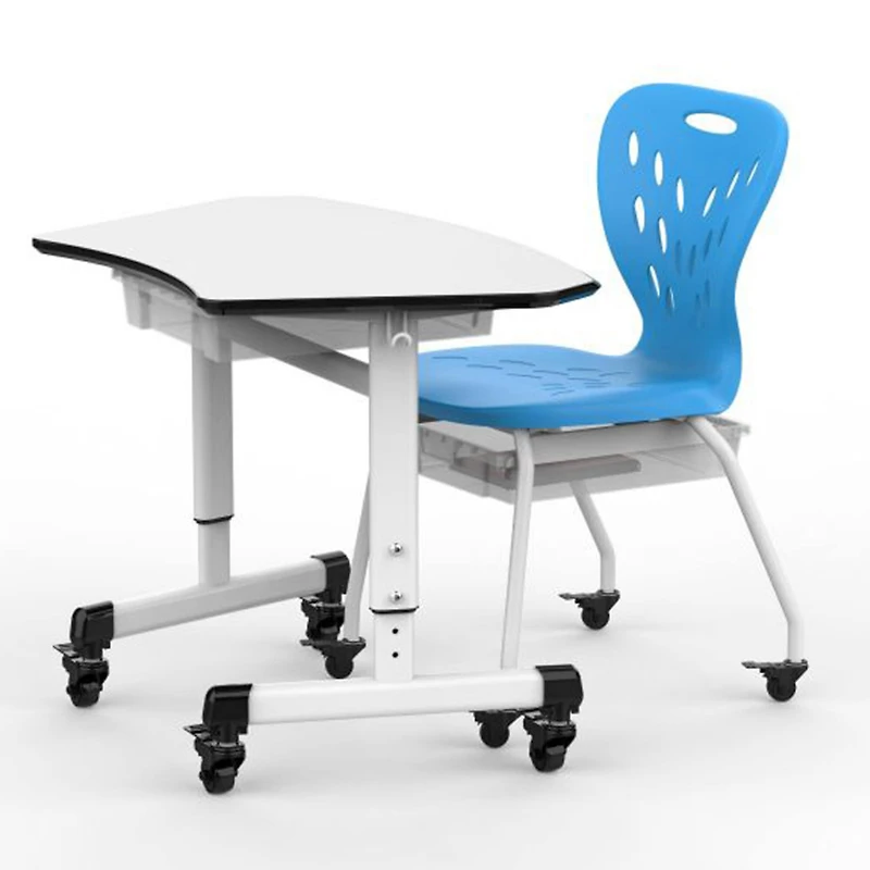 Luxor Adjustable Trapezoid Student Desk with Drawer