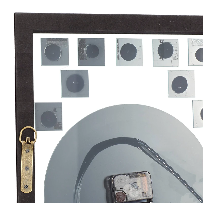 42" Silver Stainless Steel Glam Wall Clock