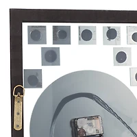 42" Silver Stainless Steel Glam Wall Clock