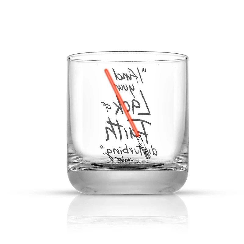 JoyJolt® Star Wars™ 10oz. New Hope Darth Vader Red Lightsaber Short Drinking Glass, 2ct.