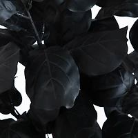 5ft. Artificial Halloween Black Fiddle Leaf Tree