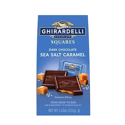 Ghirardelli® Sea Salt Caramel Filled Dark Chocolate Squares, 5.32oz.
