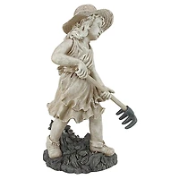 Design Toscano® 20" Rebecca, Young Gardener Sculpture