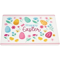 Pastel Eggs & Chicks Happy Easter Kitchen Comfort Mat