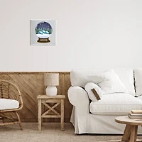 Stupell Industries Merry Christmas Winter Snow Globe Wall Art Plaque