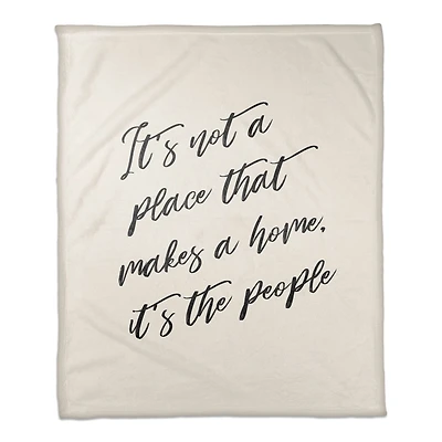 50" x 60" Makes a Home Coral Fleece Throw Blanket