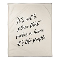 50" x 60" Makes a Home Coral Fleece Throw Blanket