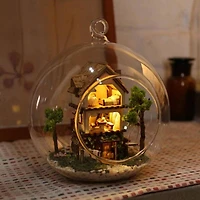 Wizardi Miniature Roombox House in the forest Dollhouse Kit