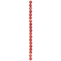 12 Pack:  Red Round Stone Beads, 10mm by Bead Landing™