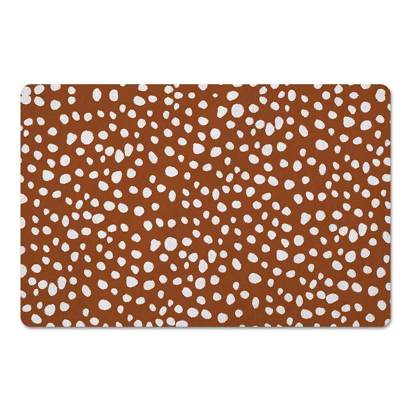 Terracotta Spots 27" x 18" Floor Mat