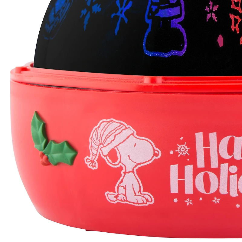 LightShow® Peanuts® Happy Holidays Rotating Tabletop Projector