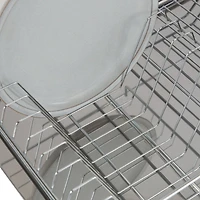 Kitchen Details Twisted Chrome 3-Piece Dish Rack