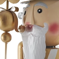 58" Gold & Silver Standing Nutcracker Sculpture