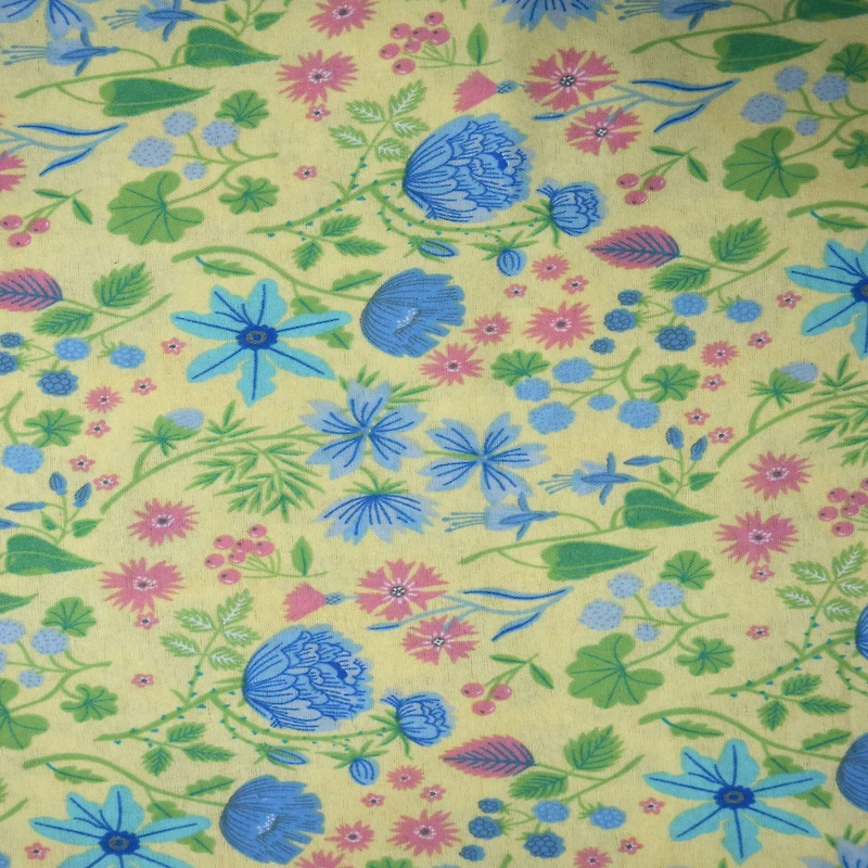 Feldman Yellow Flowers Cotton Flannel