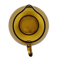 Hello Honey® 2.5qt. Amber Round Ribbed Glass Pitcher
