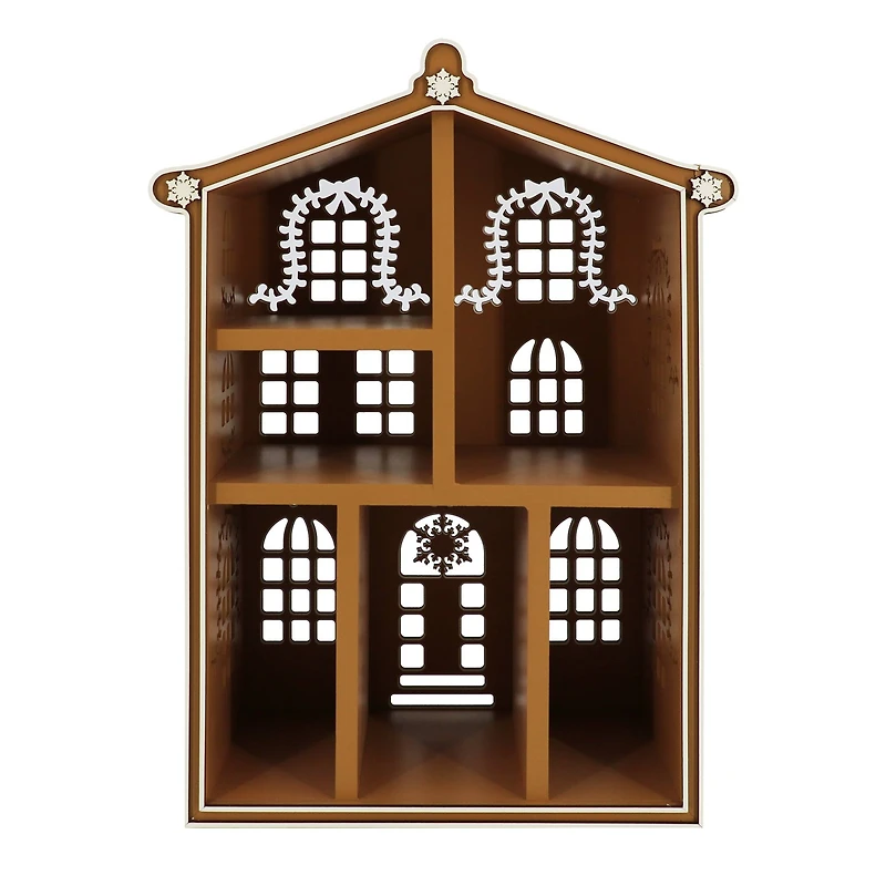 18" Gingerbread House Wood Cubby by Ashland®