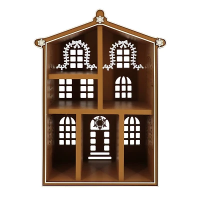 18" Gingerbread House Wood Cubby by Ashland®