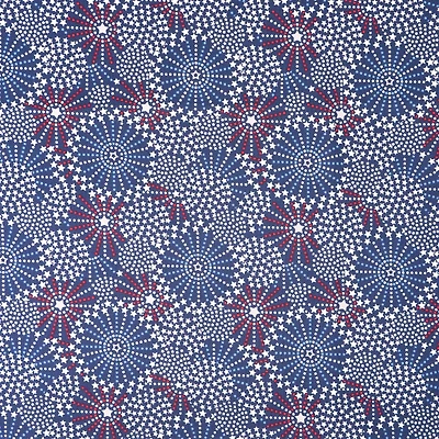 SINGER Fireworks Stars Cotton Fabric