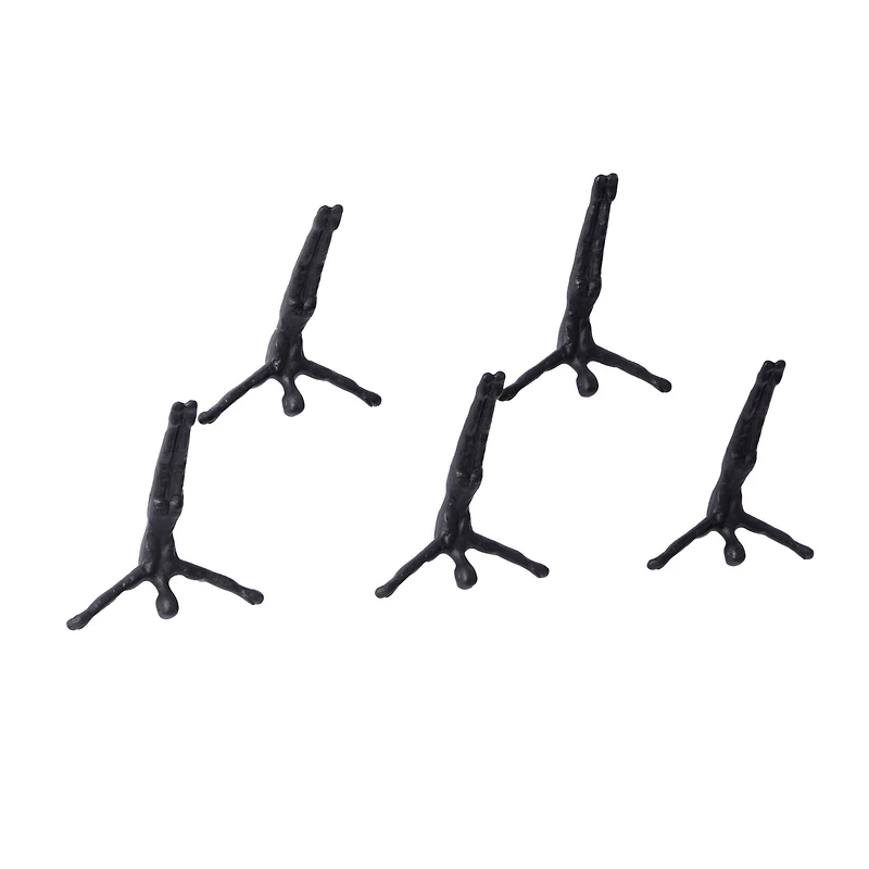 The Novogratz 10" Aluminum Modern Figurine Wall Décor Set