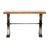 Brown Industrial Wood Console Table, 31" x 51"