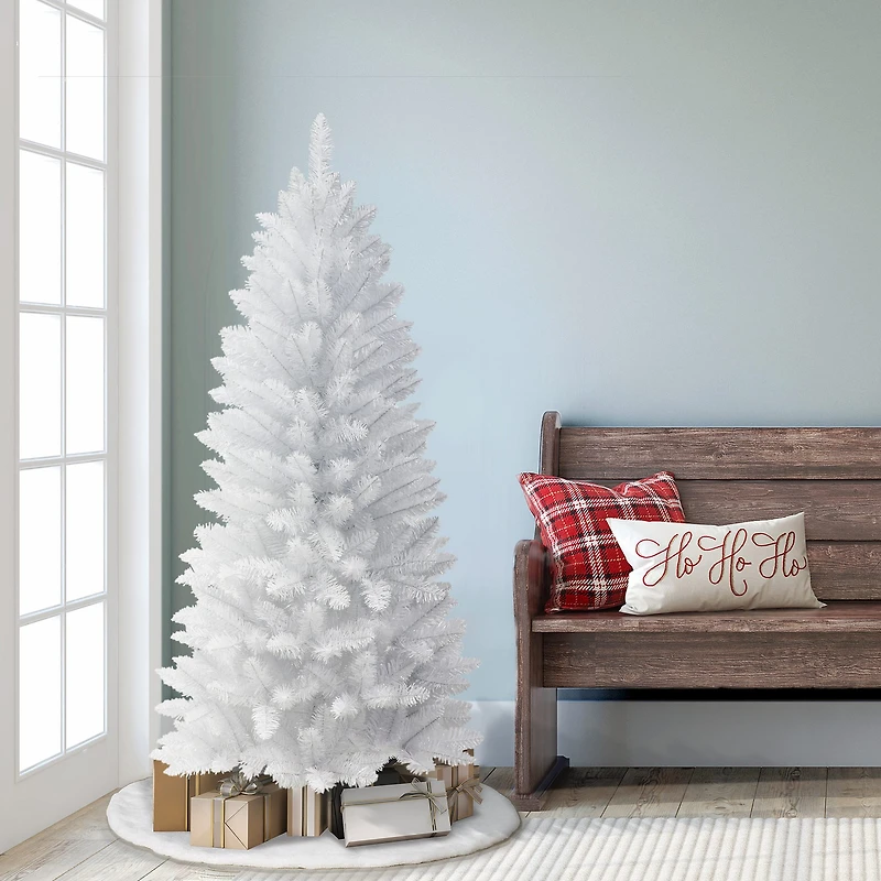 5ft. Unlit White Carson Artificial Pine Tree