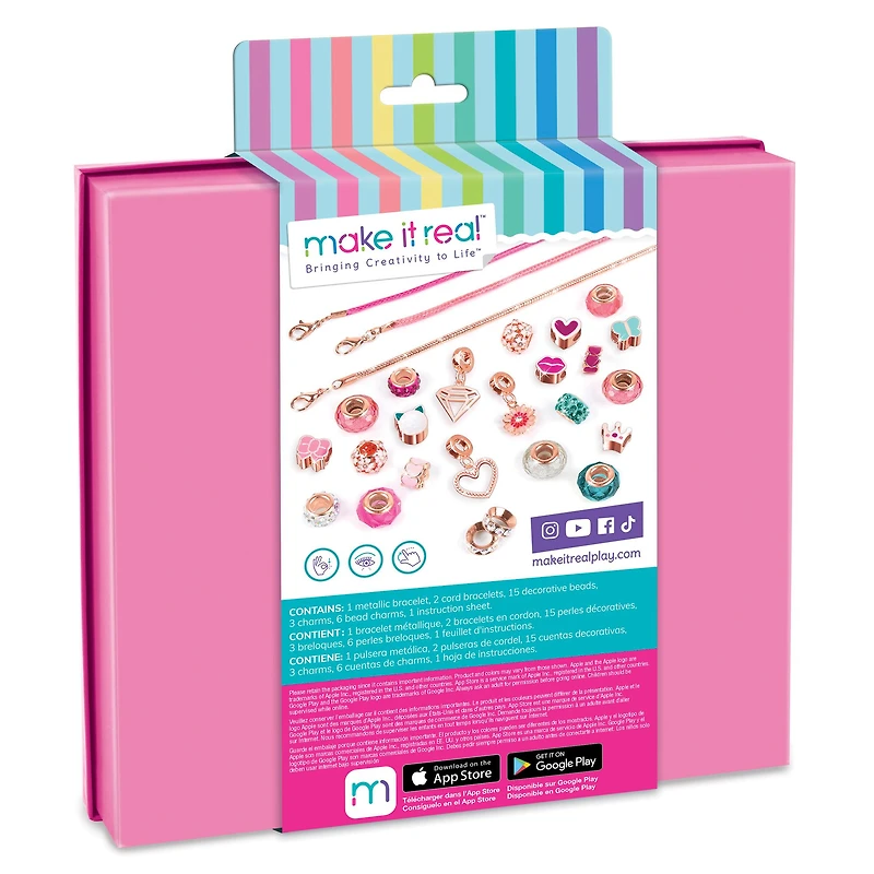 Make It Real™ Think Pink Halo Charms Bracelets Kit