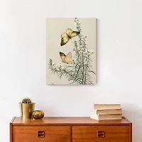 Butterflies In Sage 12" x 16" Canvas Wall Art